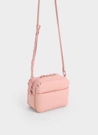 Pink Paffuto Crossbody Bag - CHARLES & KEITH PH