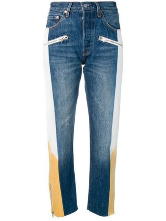 Levi's colour block slim fit jeans $149 - Buy SS19 Online - Fast Global Delivery, Price