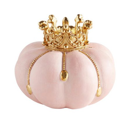Pink Pumpkin with Crown | Pier 1