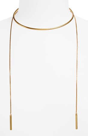 gold wrap necklace | Madewell