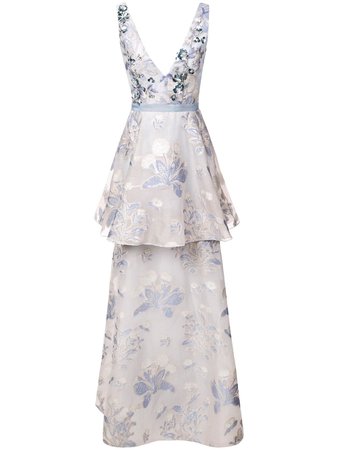 Marchesa Notte, sleeveless floral dress