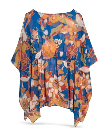 Ted Baker Roslina Pinata Print Square Cover-Up | Bloomingdale's blue