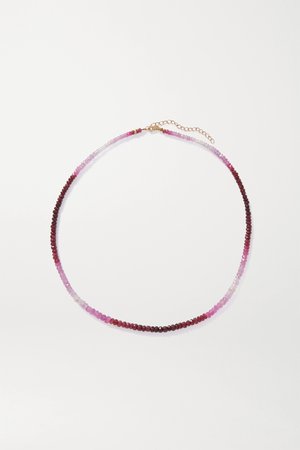 Pink Arizona gold ruby necklace | JIA JIA | NET-A-PORTER