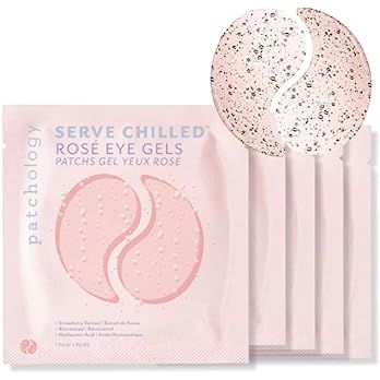 Amazon.com : Patchology Serve Chilled Rosé Hydrating Under Eye Patches for Dark Circles, Under Eye Mask, Eye Patches, Eye Masks for Dark Circles, Eye Serum for Dark Circles and Puffiness, Undereye Patches, 5 Pairs : Beauty & Personal Care