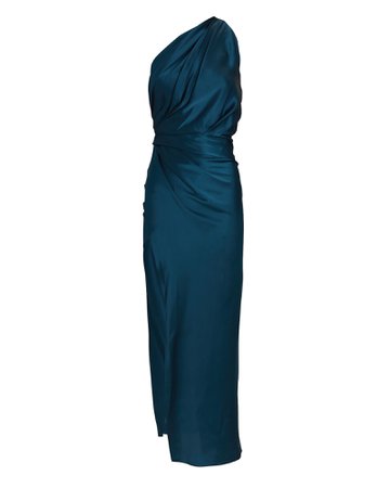 The Sei One-Shoulder Silk Satin Gown | INTERMIX®