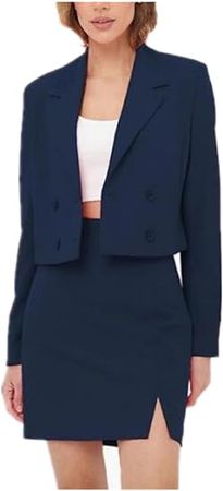 Amazon.com: Womens Skirt Suits 2 Pcs Blazer Suits Set for Business Party Wedding : Clothing, Shoes & Jewelry