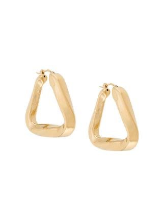 Bottega Veneta Triangle Swirl Earrings $620