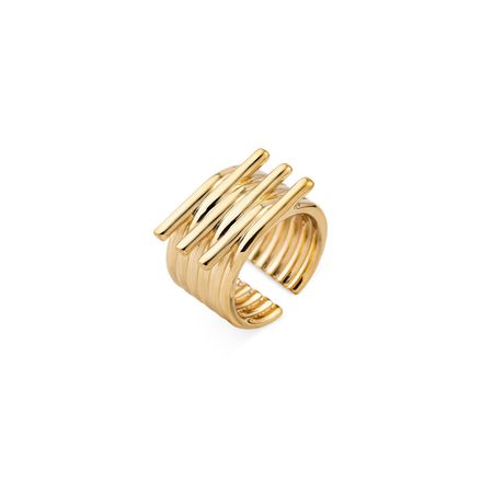 Позолоченное кольцо Keane – купить в интернет-магазине Poison Drop, артикул 51044.