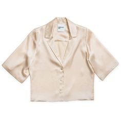 LE FUNK TOP ($175) ❤ liked on Polyvore featuring tops, blouses, shirts, pink silk shirt, silk blouse, bell sleeve blouse, pink button u… | Tops, Clothes, Silk shirt