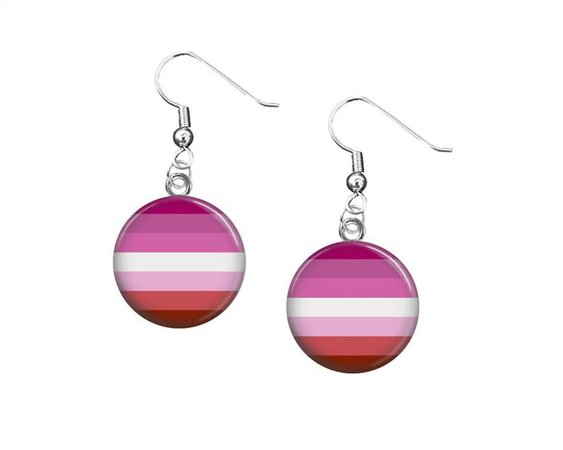 lesbian pride earrings