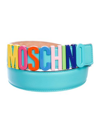 Moschino Leather Logo Belt - Accessories - MOS33752 | The RealReal