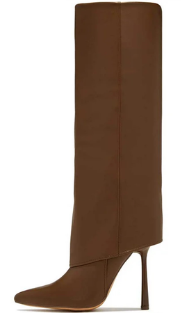 brown fold over boots