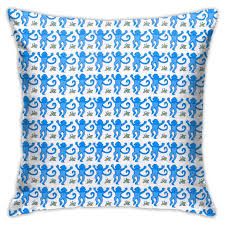 roller rabbit blue monkey pillow - Google Search