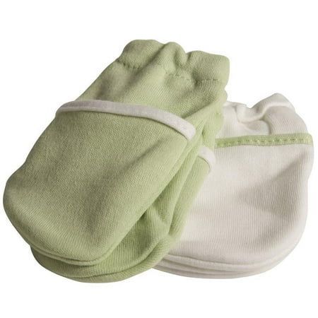 Safety 1st No Scratch Mittens, Green, Size:One size