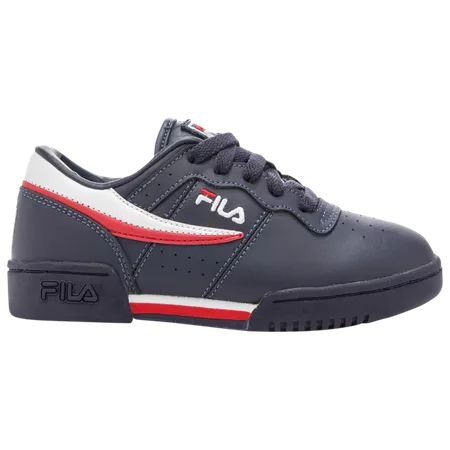 Fila Original Fitness - Boys' Grade School - Casual - Boys' Grade School - Shoes - Fila - Casual Tennis Sneakers - Navy | Foot Locker