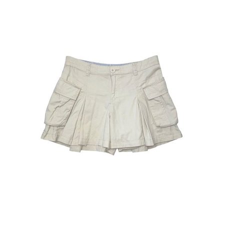 pleated cargo skirt