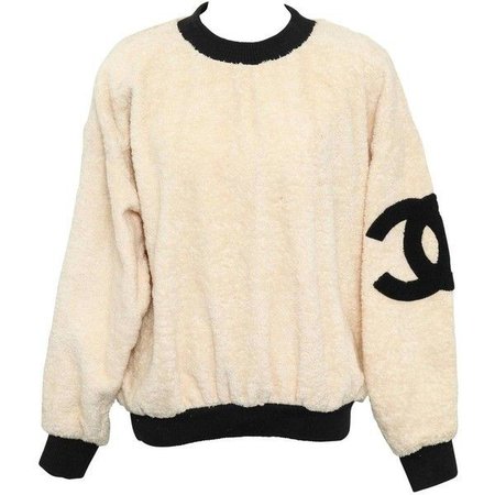vintage chanel white sweater