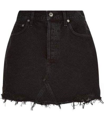 black denim skirt