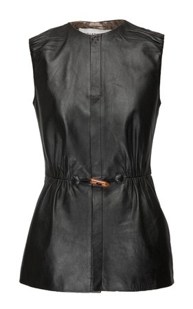 SITUATIONIST Sleeveless Leather Top