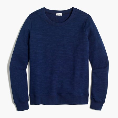 Cotton terry crewneck sweatshirt