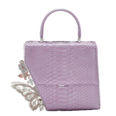lilac butterfly bag