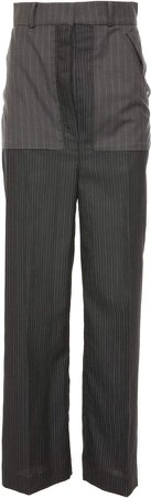 Babukhadia Contrast Stripe Wide Leg Trousers