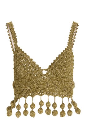 Carmen Miranda Crocket-Knit Bra Top By Rosie Assoulin | Moda Operandi
