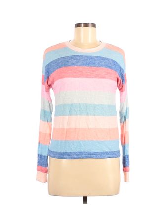 Pink Republic Striped light blue horizontal Long Sleeve Top Size XS - 80% off | thredUP