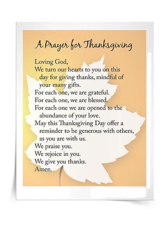 thanksgiving prayer filler