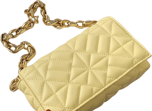 yellow shein purse