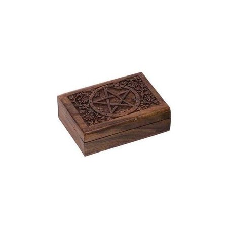 Wooden Box with Pentagram