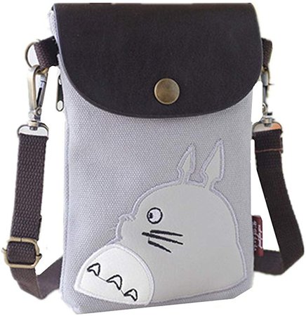 Abaddon Canvas Small Cute Crossbody Cell Wallet Bag Phone Purse with Shoulder Strap (totoro): Handbags: Amazon.com