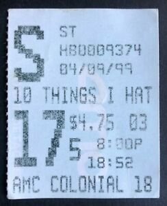 10 things i hate about you ticket - Google Search