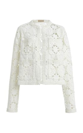 Lace Crochet Cardigan By Elie Saab | Moda Operandi