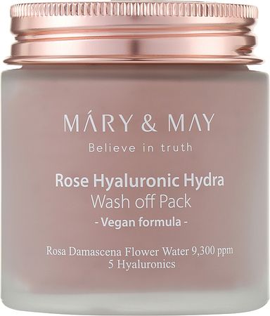 Μάσκα καθαρισμού με εκχύλισμα τριαντάφυλλου και υαλουρονικό οξύ - Mary & May Rose Hyaluronic Hydra Wash Off Pack | Makeup.gr