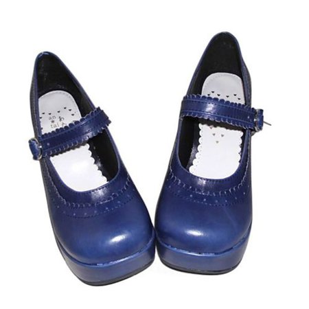 Classic Blue Lolita shoes