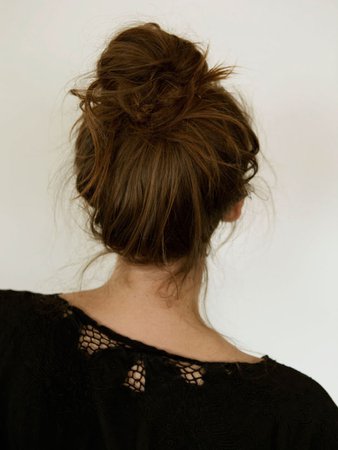 Messy French Bun | A Cup of Jo
