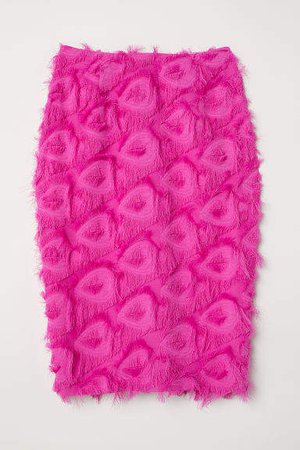 Skirt with Fringe - Pink