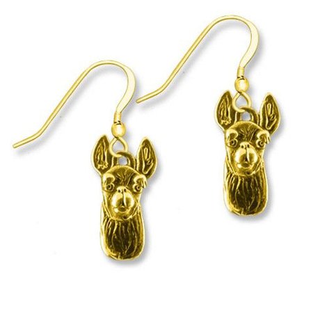 llama earring gold