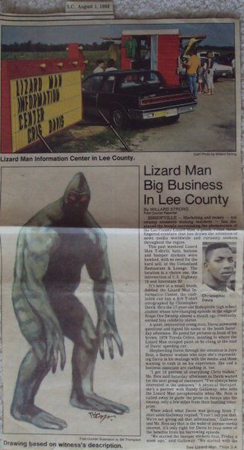 lizard man sighting