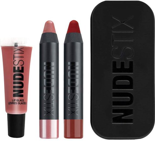 Nudestix NUDESTIX - Nude + Red Hot Lips 3-Piece Mini Set