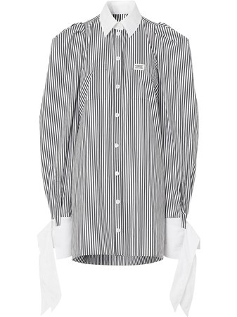 Burberry Striped Shirt Dress Ss20 | Farfetch.com