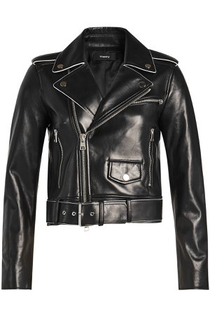 Shrunken Leather Biker Jacket Gr. XS