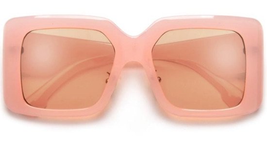 pink bold thick square sunnies - sunglasses spot