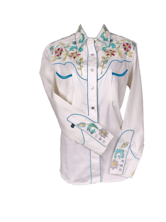 embroidered vintage 1950s tops shirts