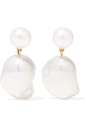 Sophie Bille Brahe | Venus 14-karat gold pearl earrings | NET-A-PORTER.COM