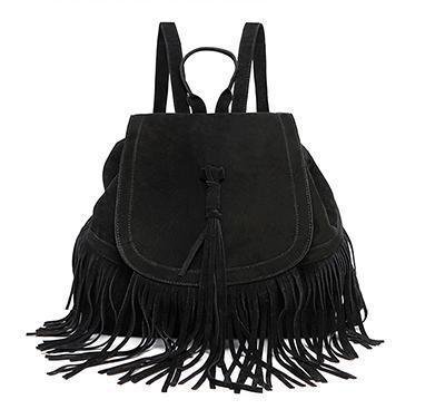 Bohemian Suede Tassels Backpack – Boots N Bags Heaven