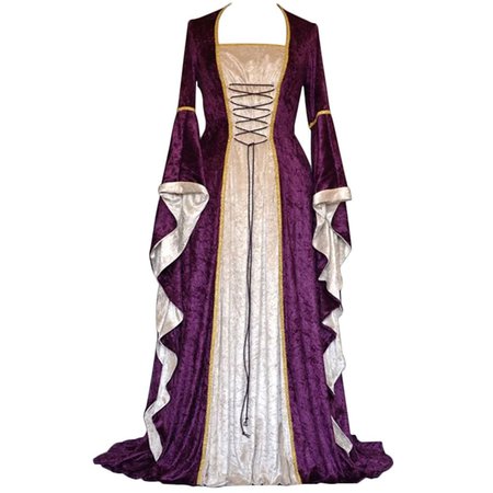 New Medieval Dress Halloween Costumes for Women Cosplay Palace Noble Long Robes Ancient Bell Sleeve Princess Costume Dress|Holidays Costumes| - AliExpress