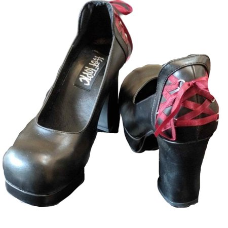 Vintage Hot Topic Gothika Corset Chunky Heels | eBay