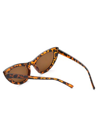 Leopard Pattern Cat Eye SunglassesFor Women-romwe